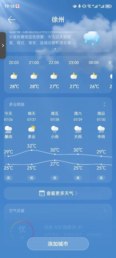 徐州天气预报实时，掌握天气脉搏，畅享彭城生活